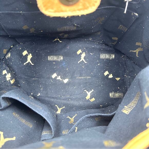 BASEBALLISM VINTAGE Look - authentic genuine leather bucket crossbody handbag - Picture 12 of 14